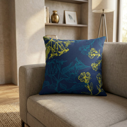 Blooming Floral Double Sided Faux Suede Cushion - 4 Sizes