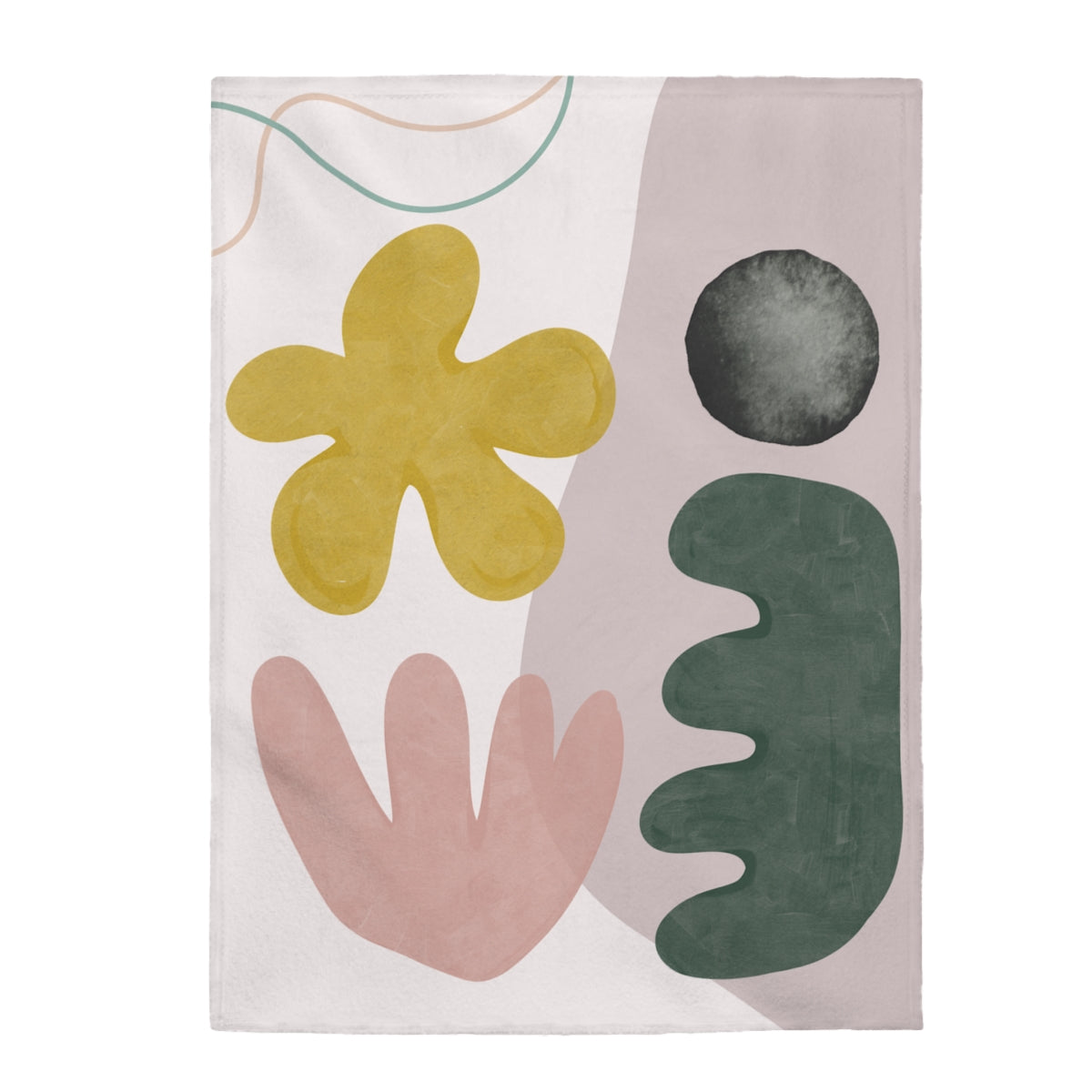 Abstract Shapes Blanket Plush Throw