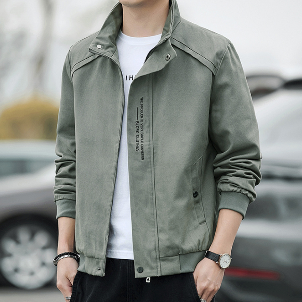 Mens High Collar Short Jacket