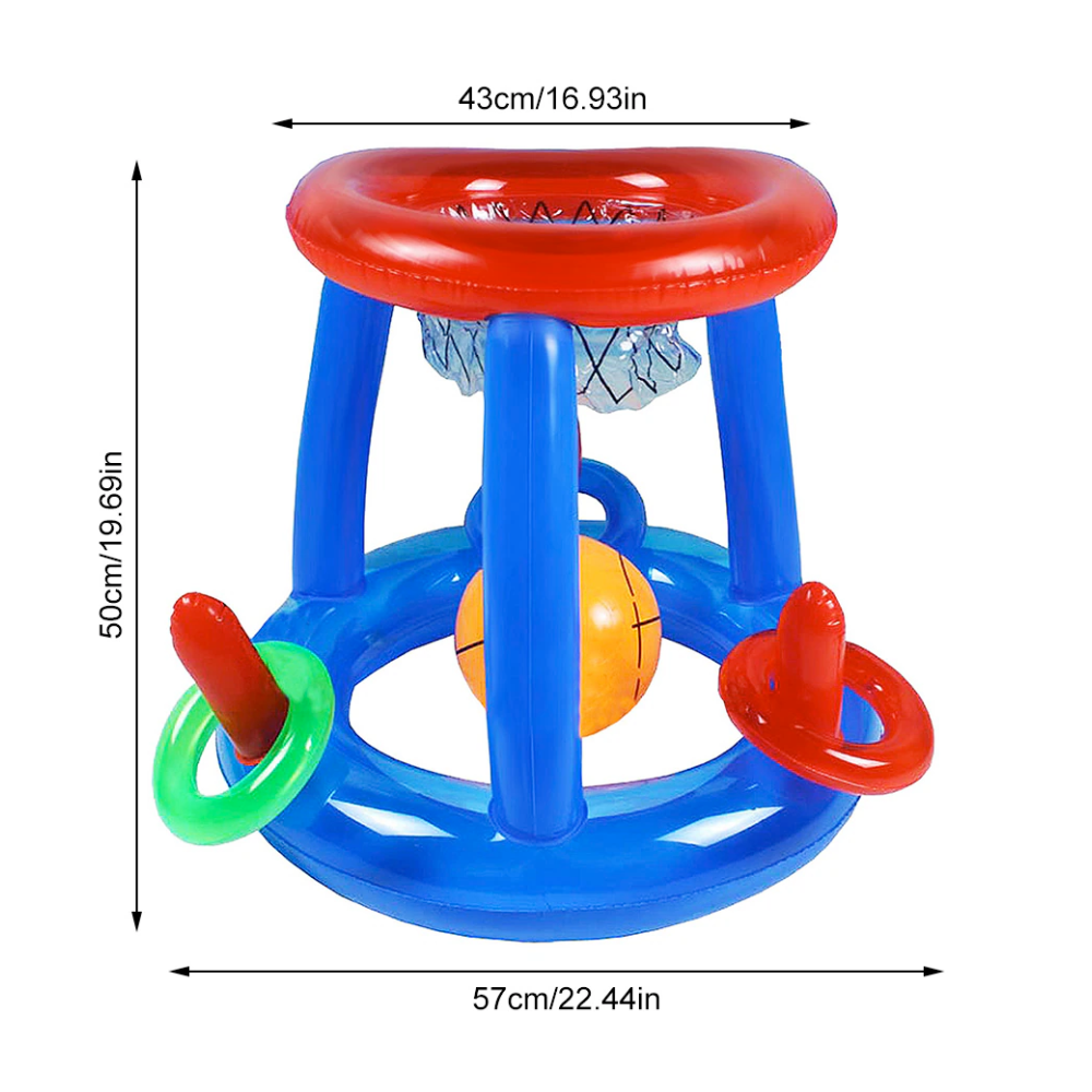 Inflatable Swimming Pool Basket Ball Set