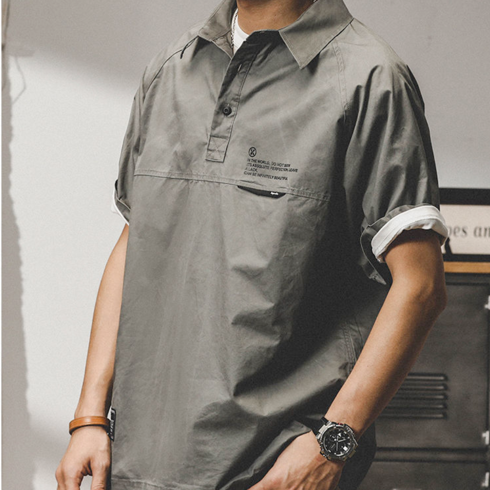 Men's Short Sleeve Popover Shirt