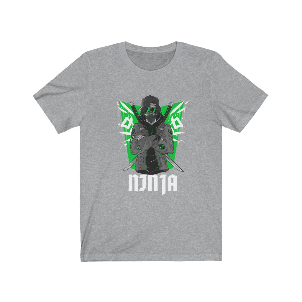 Mens Green Ninja Graphic T-Shirt