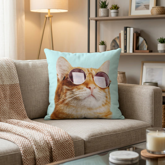 Cat is Always Right Square Pillow - 4 Sizes