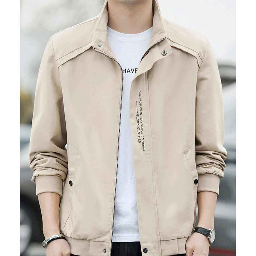 Mens High Collar Short Jacket