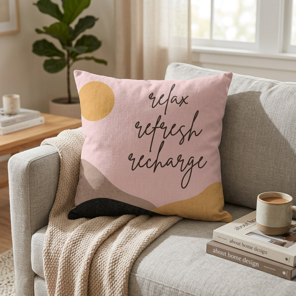 Relax, Refresh, Recharge Home Decoration Accents - 4 Sizes