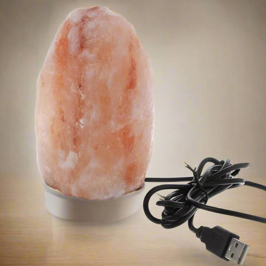 Natural Himalayan Salt Lamp Night Light USB