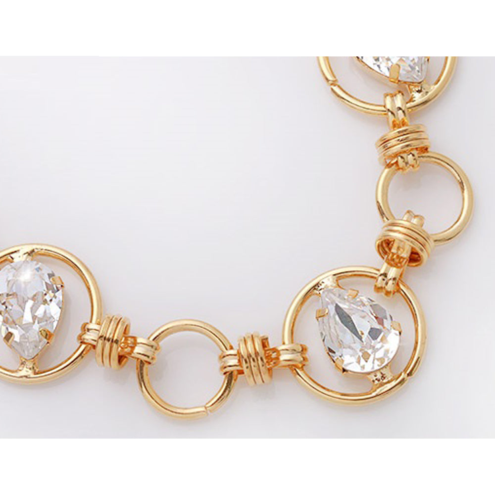Mika Gold Crystals Necklace