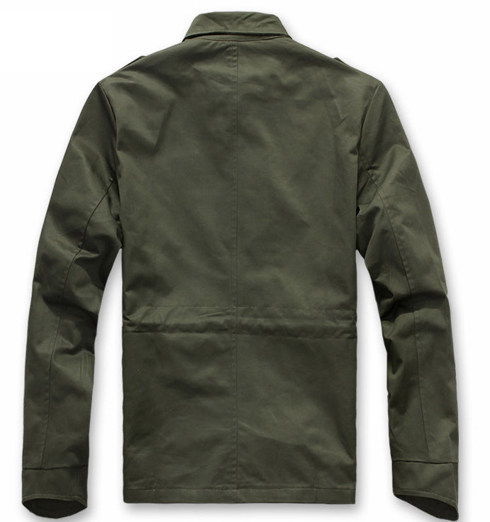 Mens Stand Up Collar Short Parka