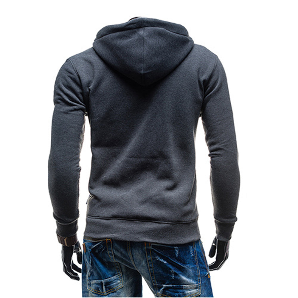 Men's Casual Zipped Up Hoodie Jacket