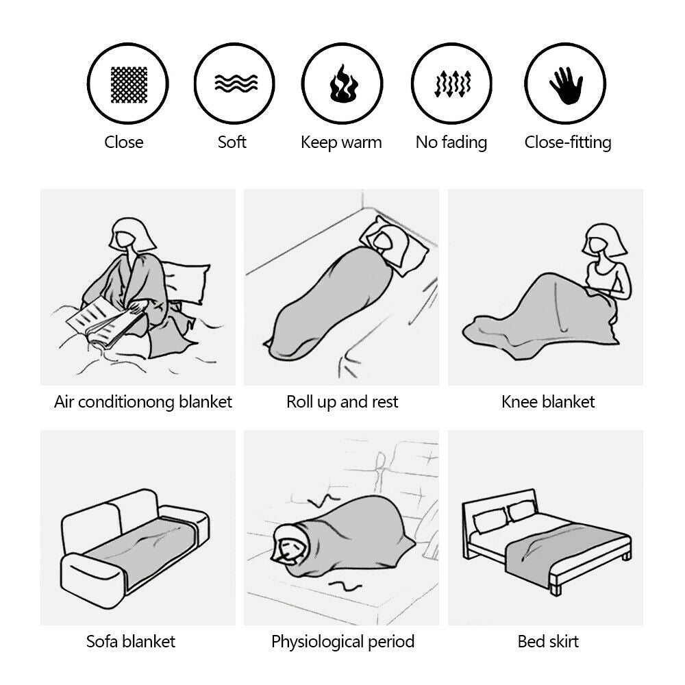 Soft Faux Fur Throw Blanket