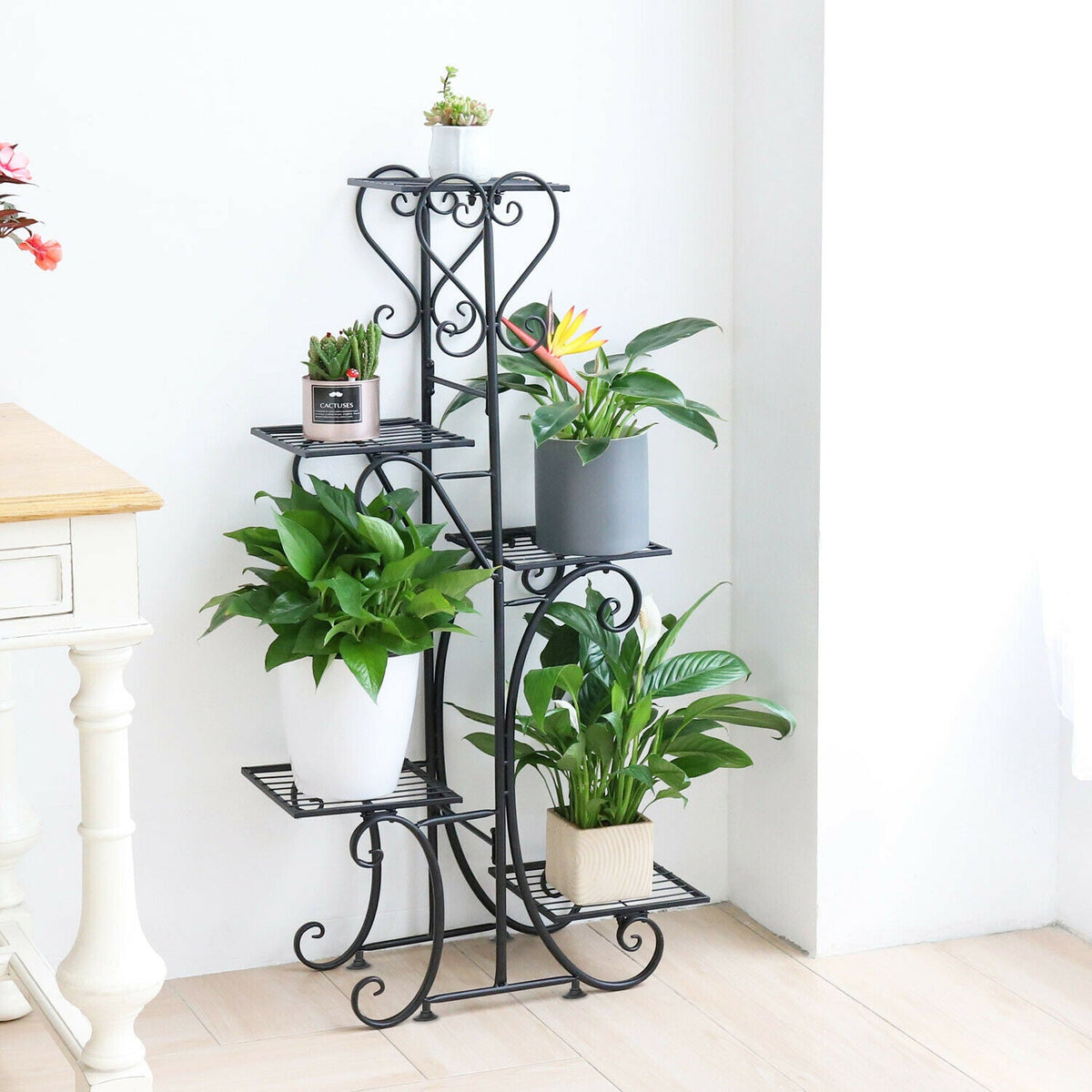Indoor and outdoor 5 Tier Metal Plant Stand