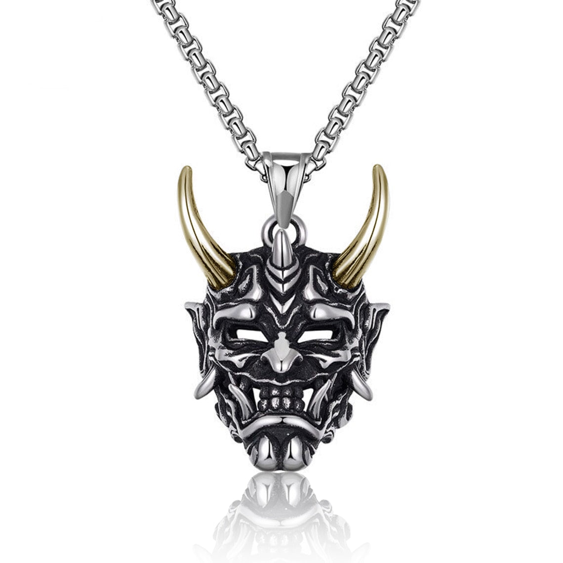 Buy 1 Get 2 Free | Japanese Ghost Skull Mask Necklace