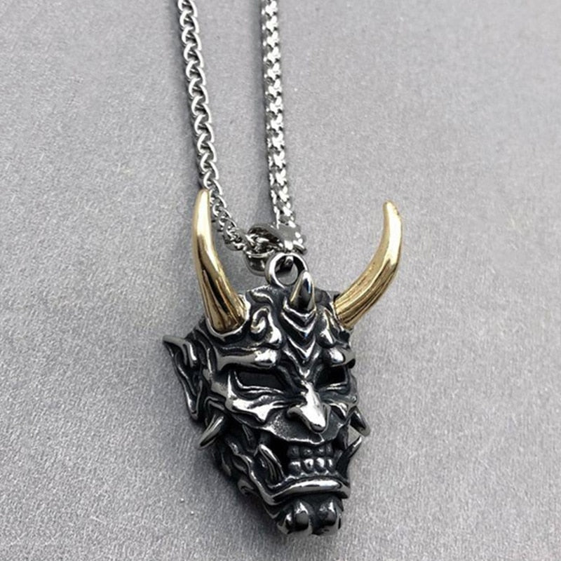 Buy 1 Get 2 Free | Japanese Ghost Skull Mask Necklace