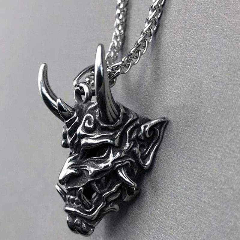 Buy 1 Get 2 Free | Japanese Ghost Skull Mask Necklace