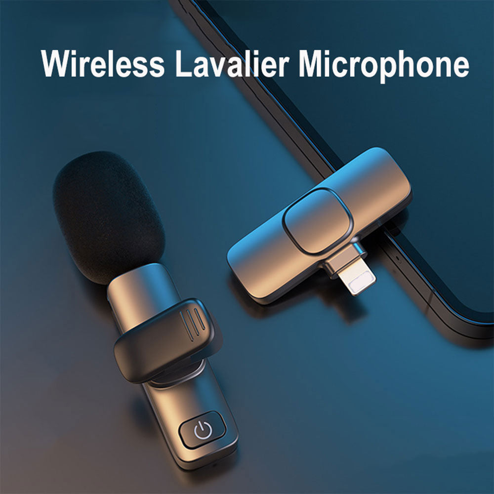 Mini Wireless Recording Microphone with Clip 2 Mics Set
