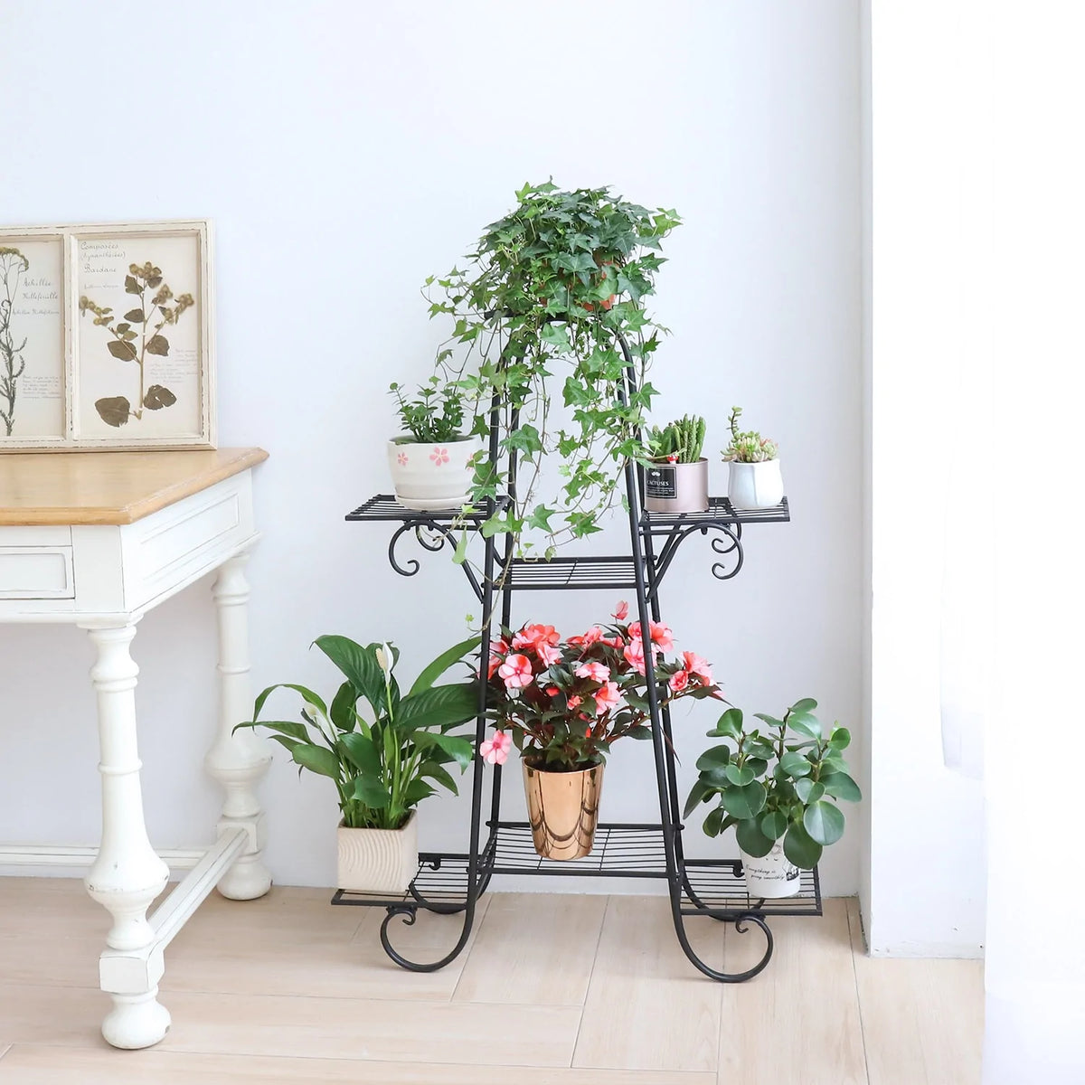 Metal 7 Pot Plant Stand