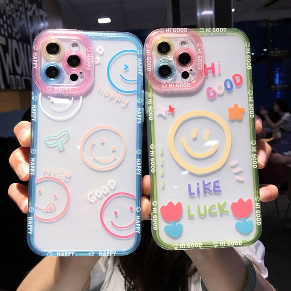 Smiley Face Clear Case for iPhone