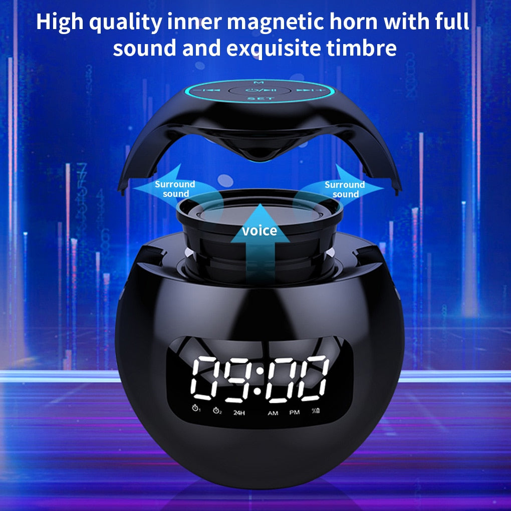 Sphere Wireless Bluetooth Clock Speaker