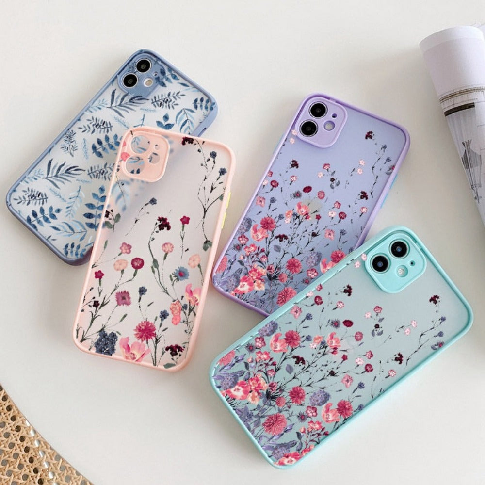 Floral Hard Cover iPhone Case