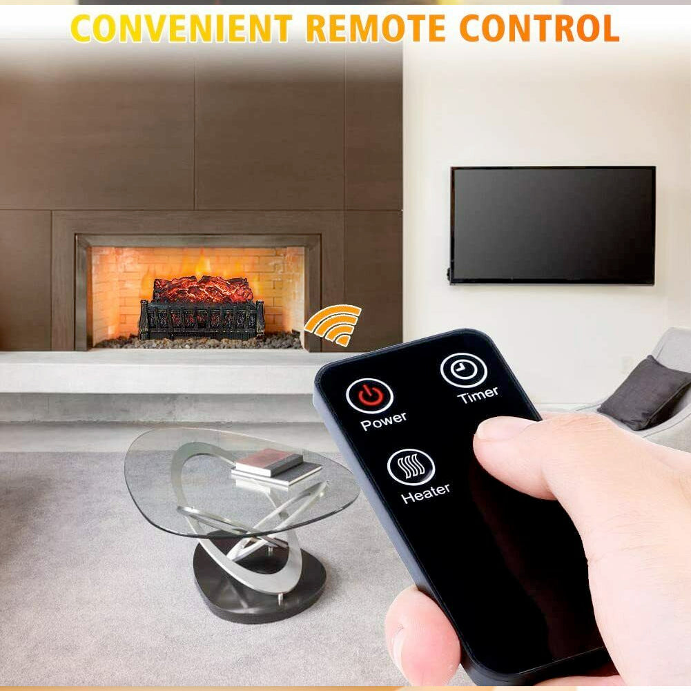 Fireplace with Flames Theme Electric Heater