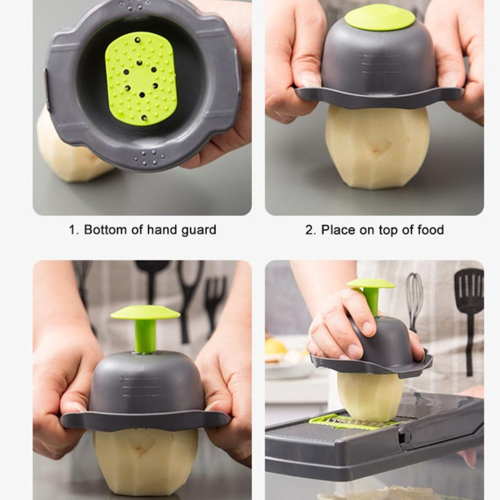 Multifunction Vegetable Fruit Slicer Chopper Food Container