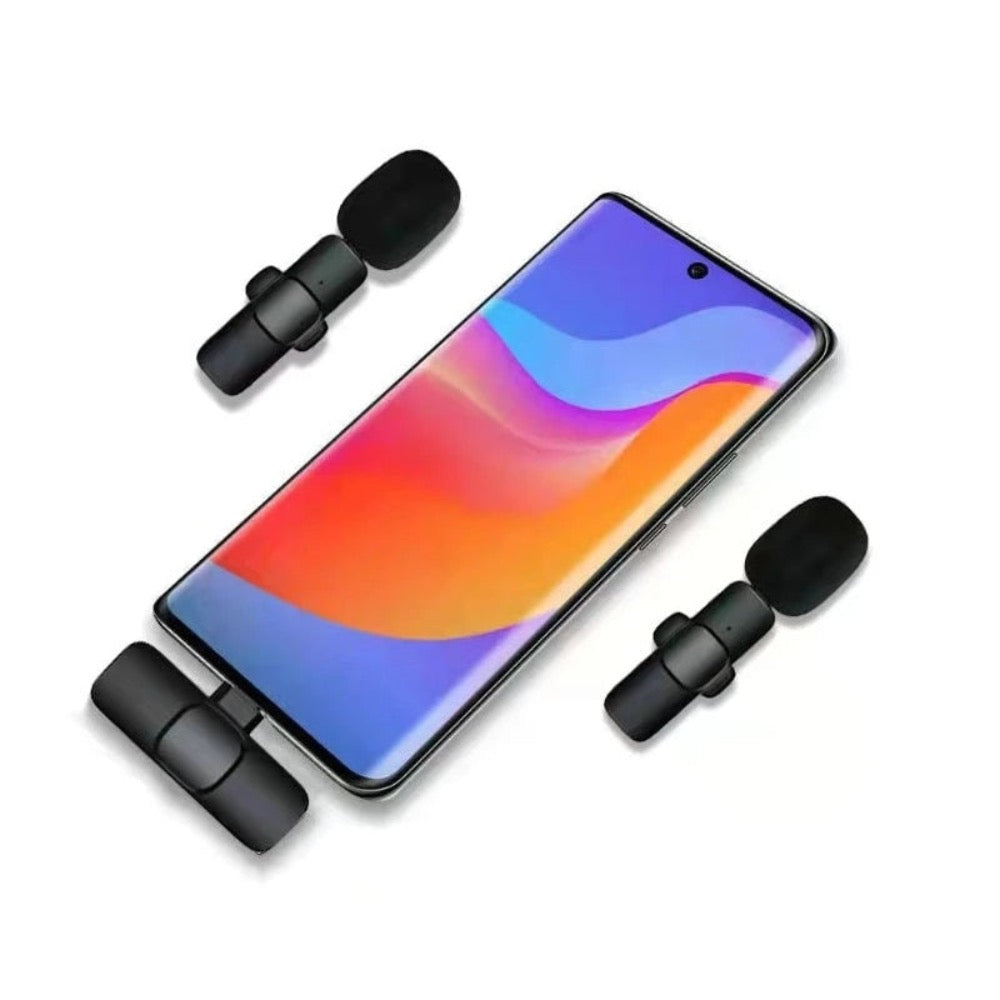 Buy 1 Set, Get 2 Set Free : Mini Wireless Recording Microphone with Clip 2 Mics Set