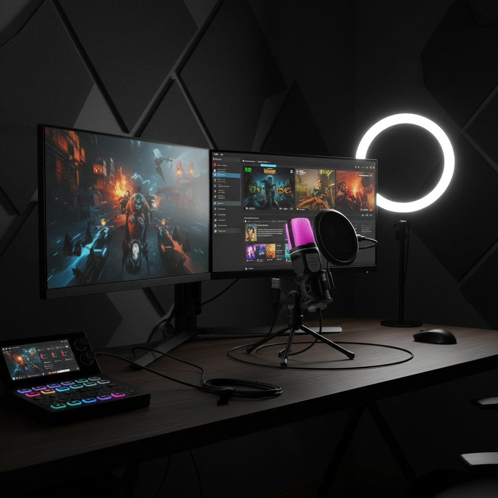 RGB Gaming Desktop Microphone
