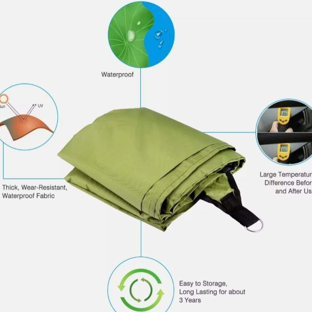 Waterproof Patio Shade Top Cover 9 ft x 9ft