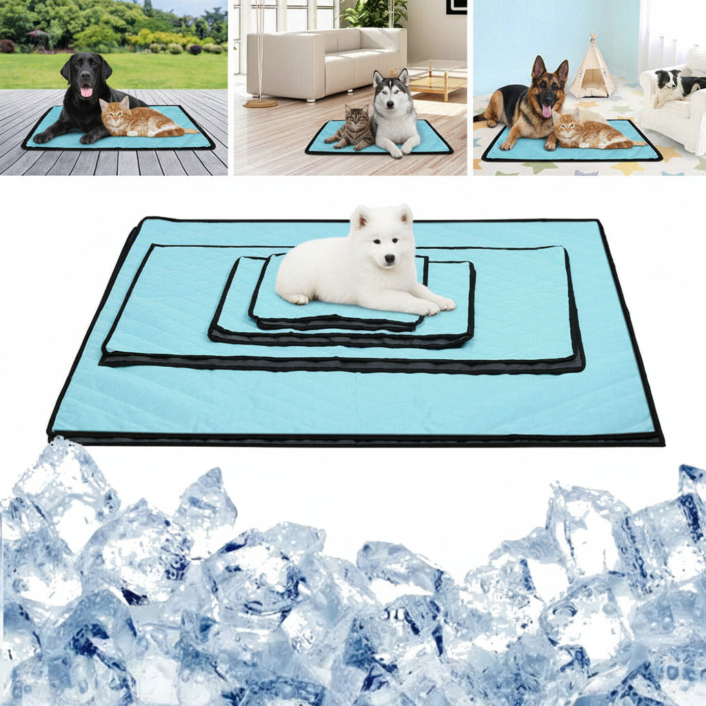 Pet Cooling Foldable Pad Bed for Cat & Dog - 4 Sizes