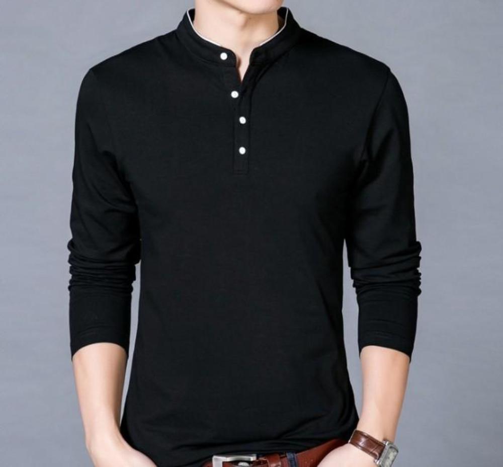Mens Stand Collar Top