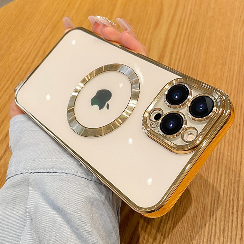 Framed Clear iPhone Case for Wireless Charging