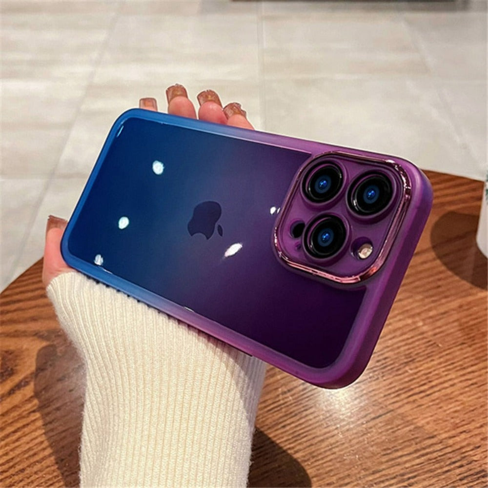 Gradient Color Clear Phone Case For IPhone