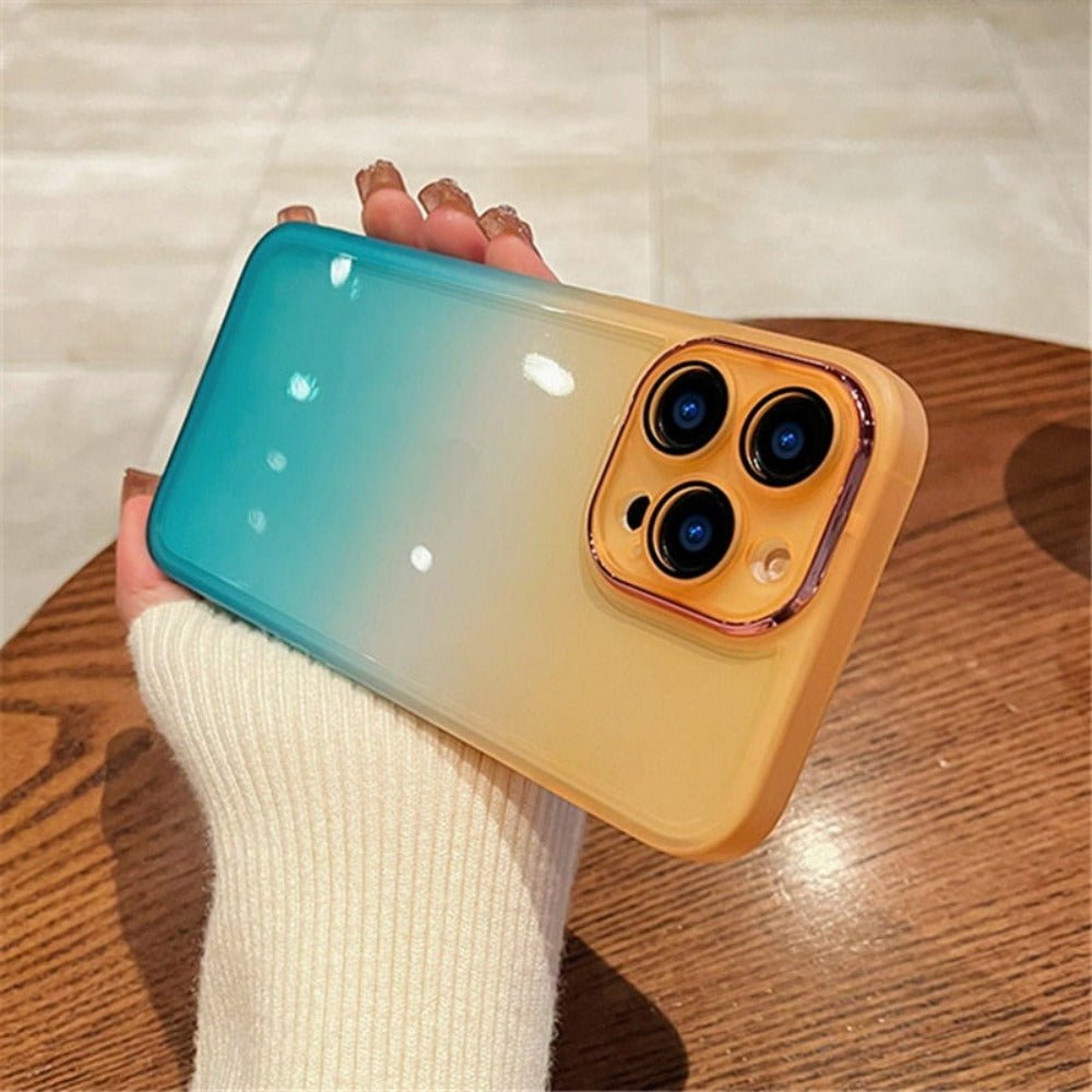 Gradient Color Clear Phone Case For IPhone