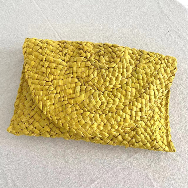 Mini Summer Straw Clutch Bag
