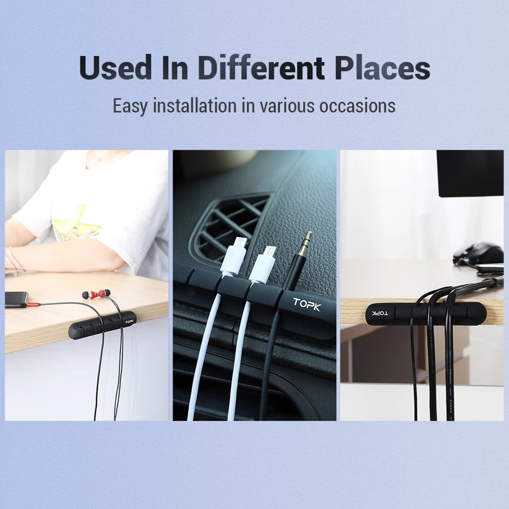 Buy 1 Get 2 Free! Universal USB Cable Organizer