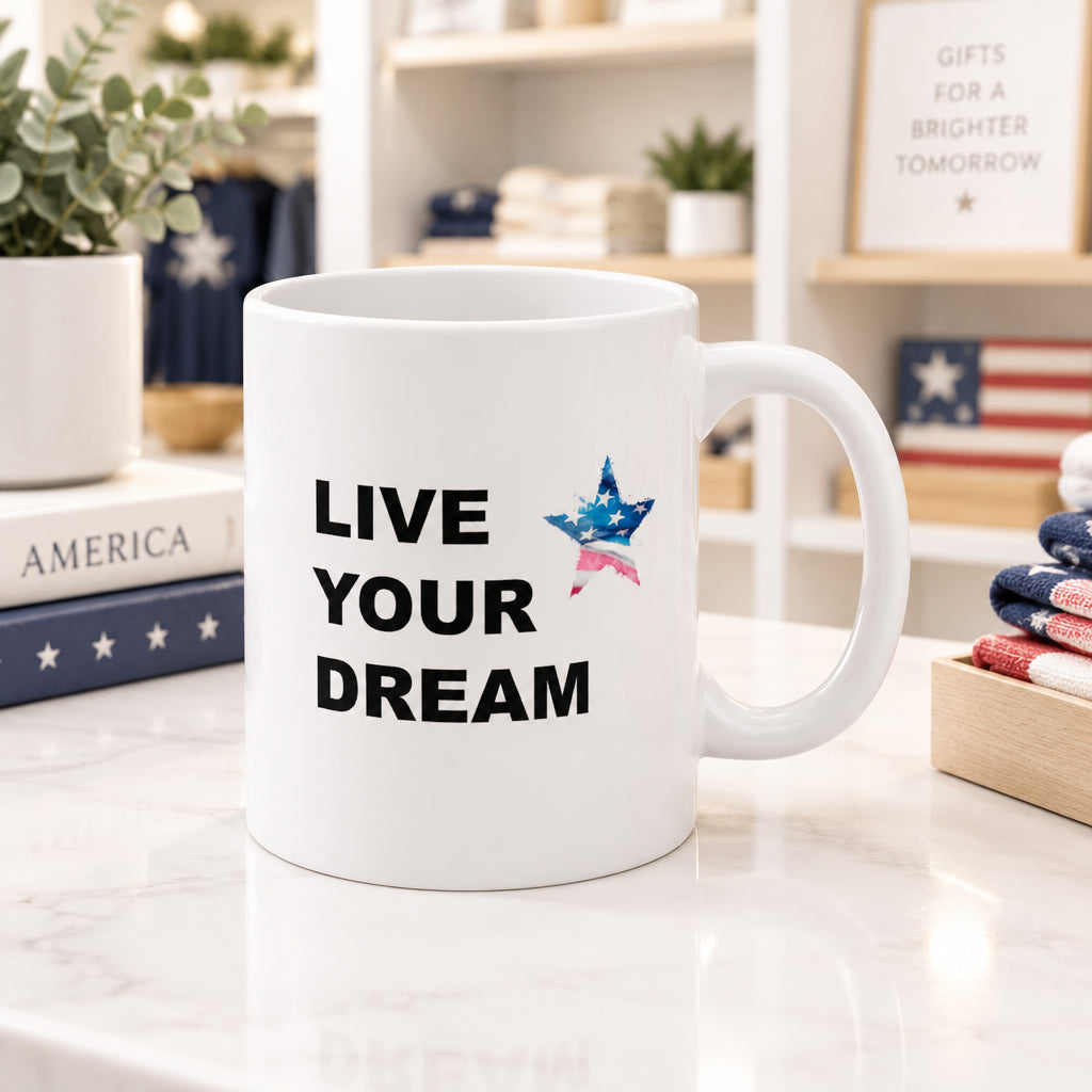 Live Your Dream Patriotic Mug