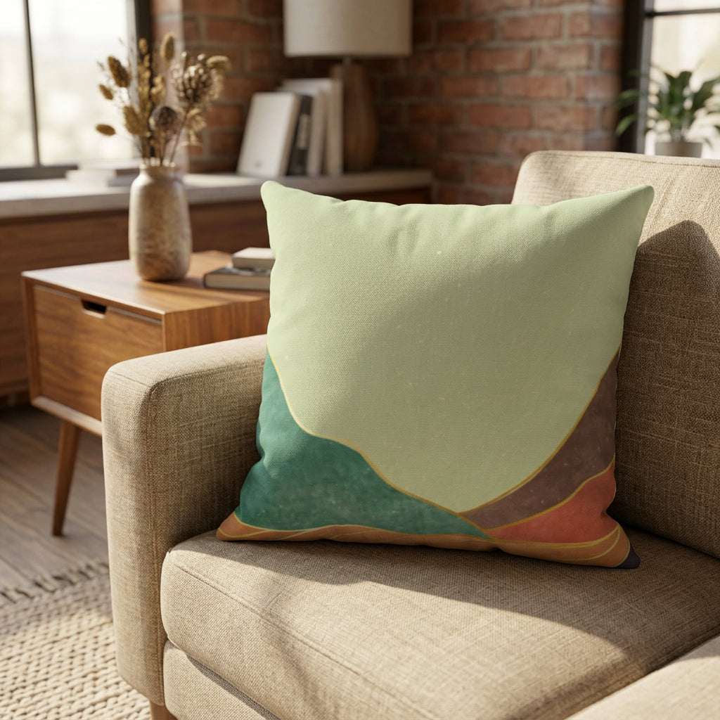 Tranquil Mountain Square Pillow - 4 Sizes