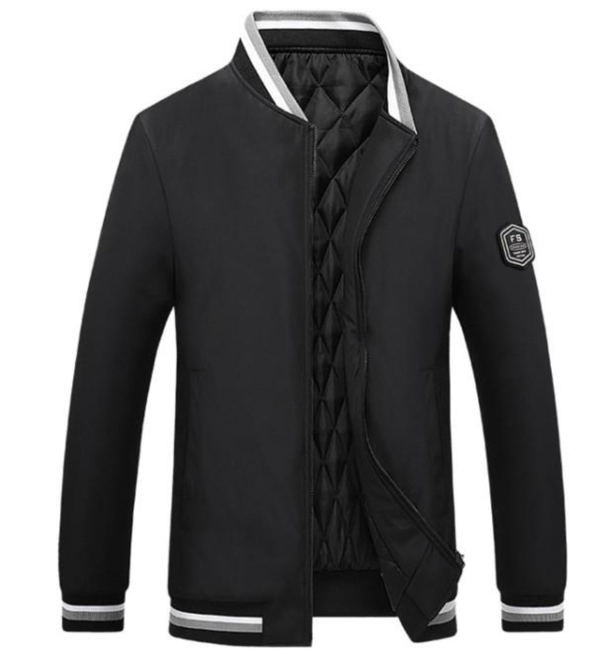 Mens Baseball Jacket with Inner Warming Layer
