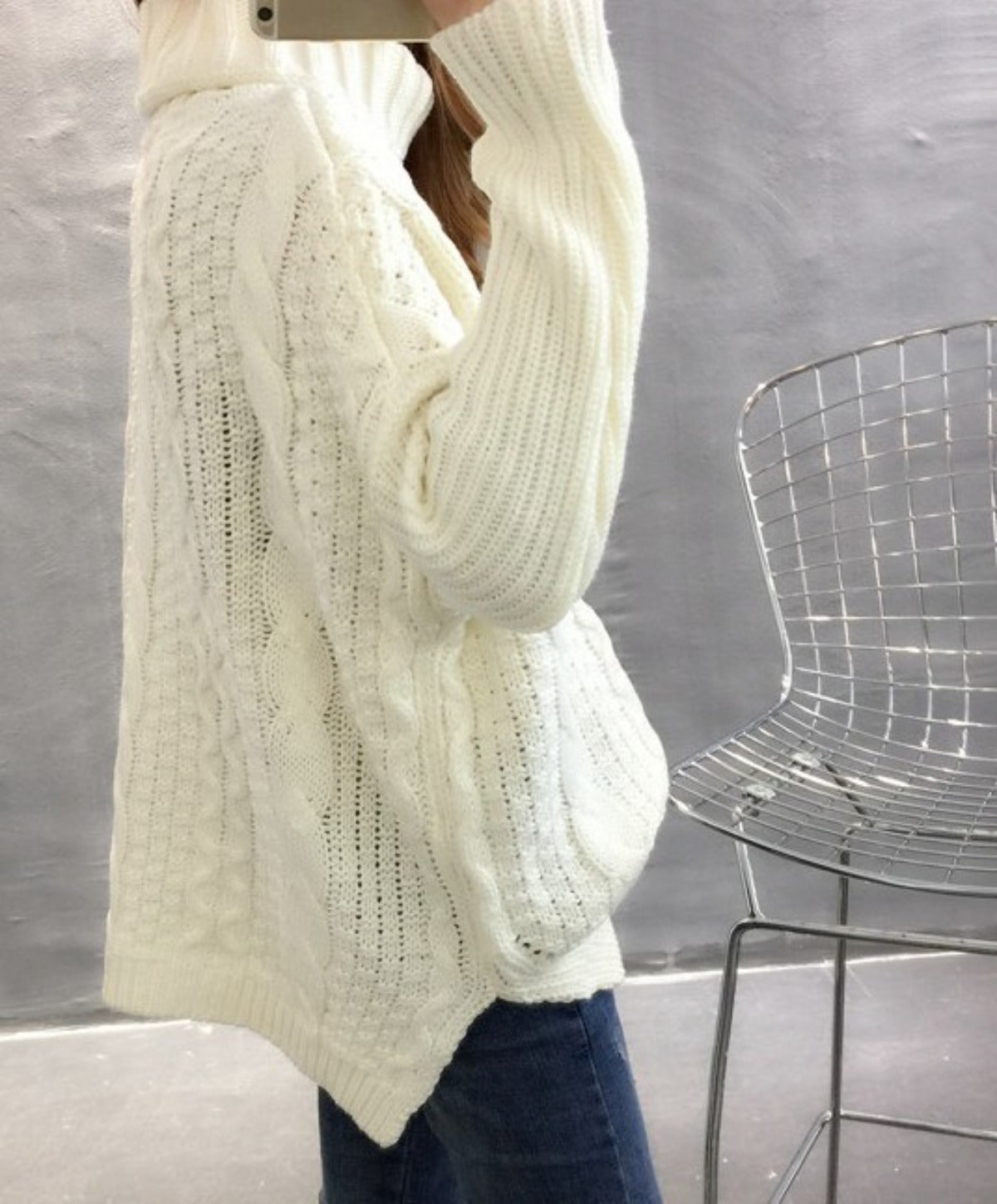 Womens Classic Turtle Neck Sweater