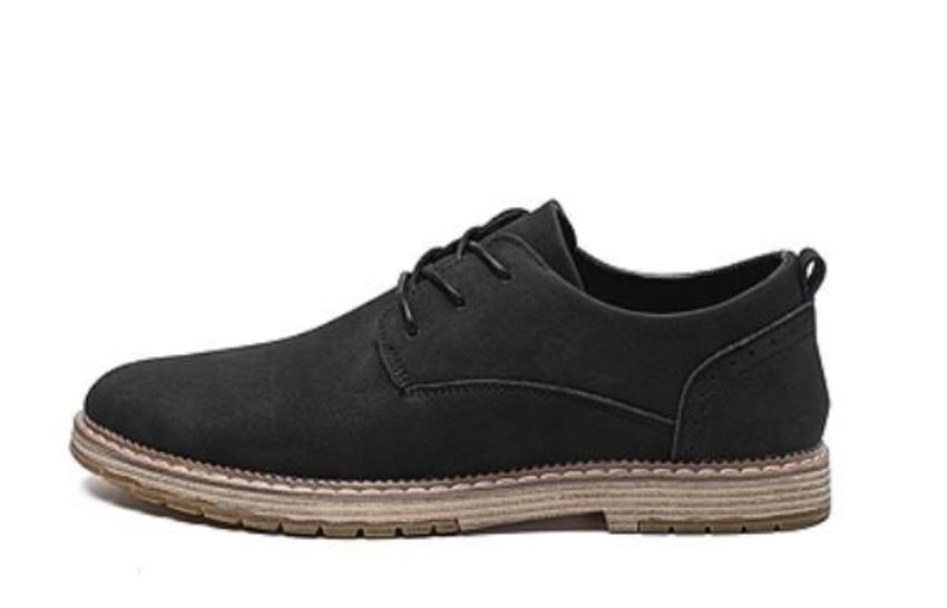 Mens Faux Suede Casual Lace Up Shoes