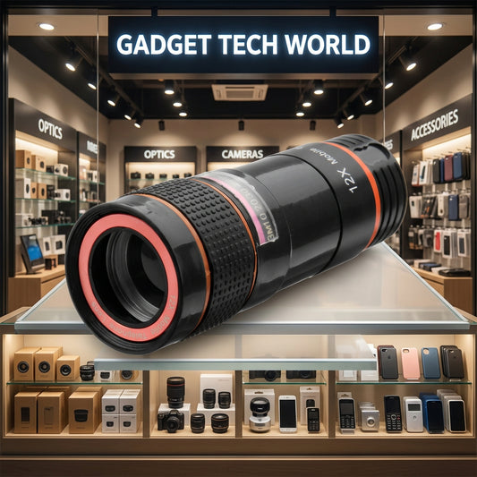 Ultra HD Camera Telescope Lens with 12x Optical Zoom for Mobile Phones