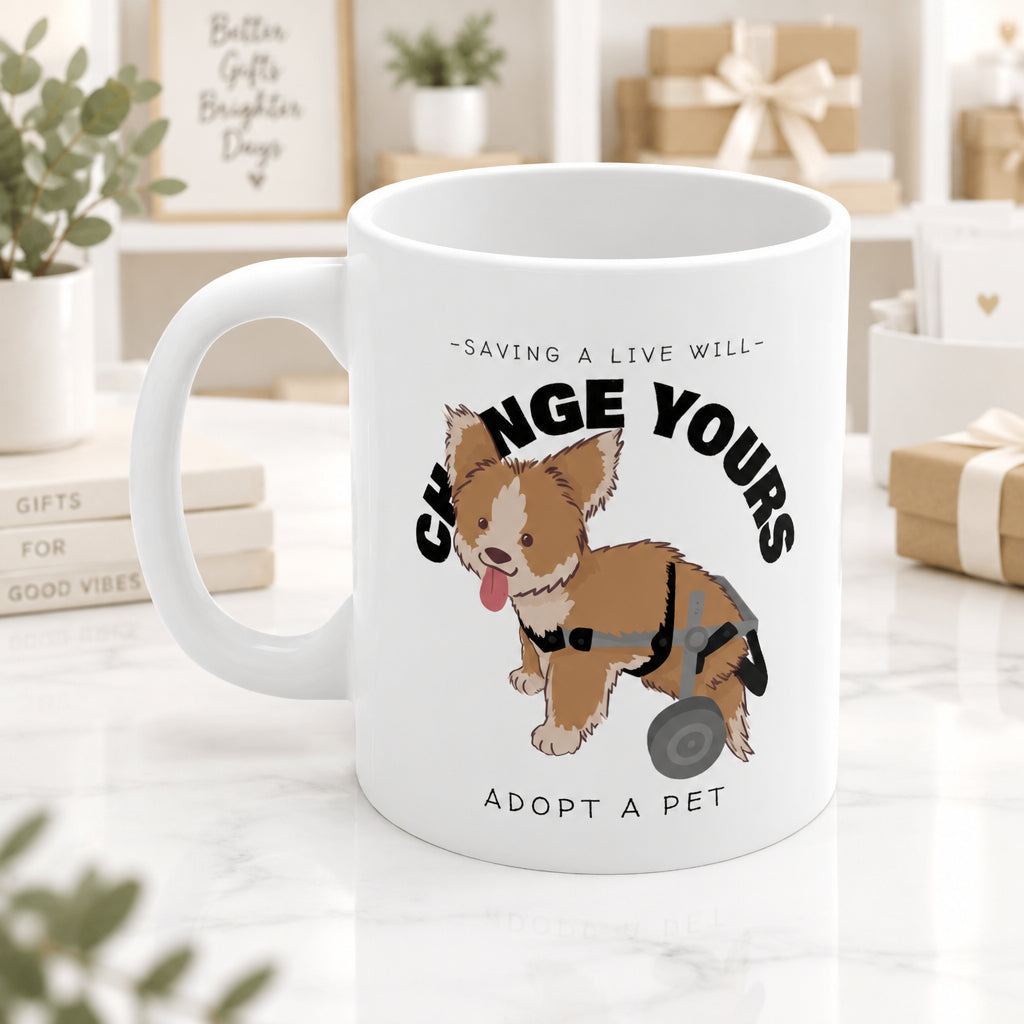 Save A Live Will Change Yours, Adopt A Pet Mug