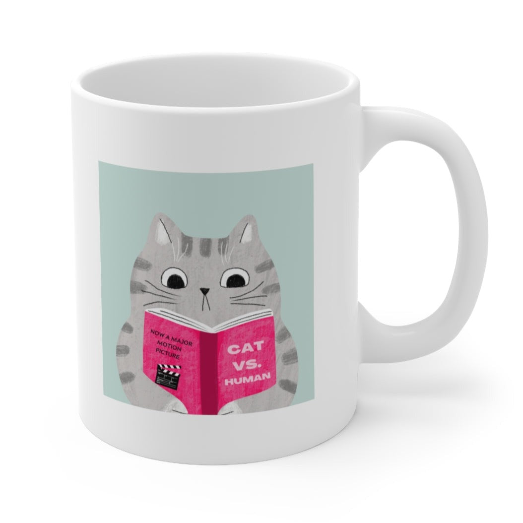 Cat Vs. Human Funny Mug