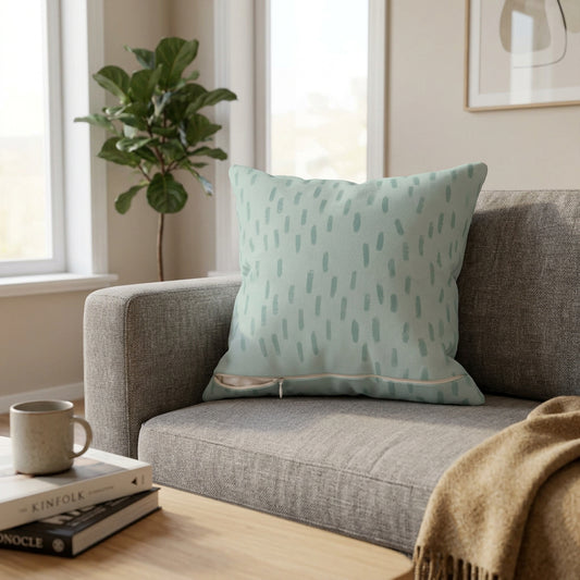 Green Abstract Print Cushion Home Decoration Accents - 4 Sizes