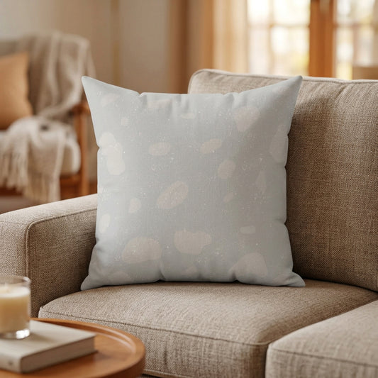 Gray Spotted Throw Cushion - 20" x 20"