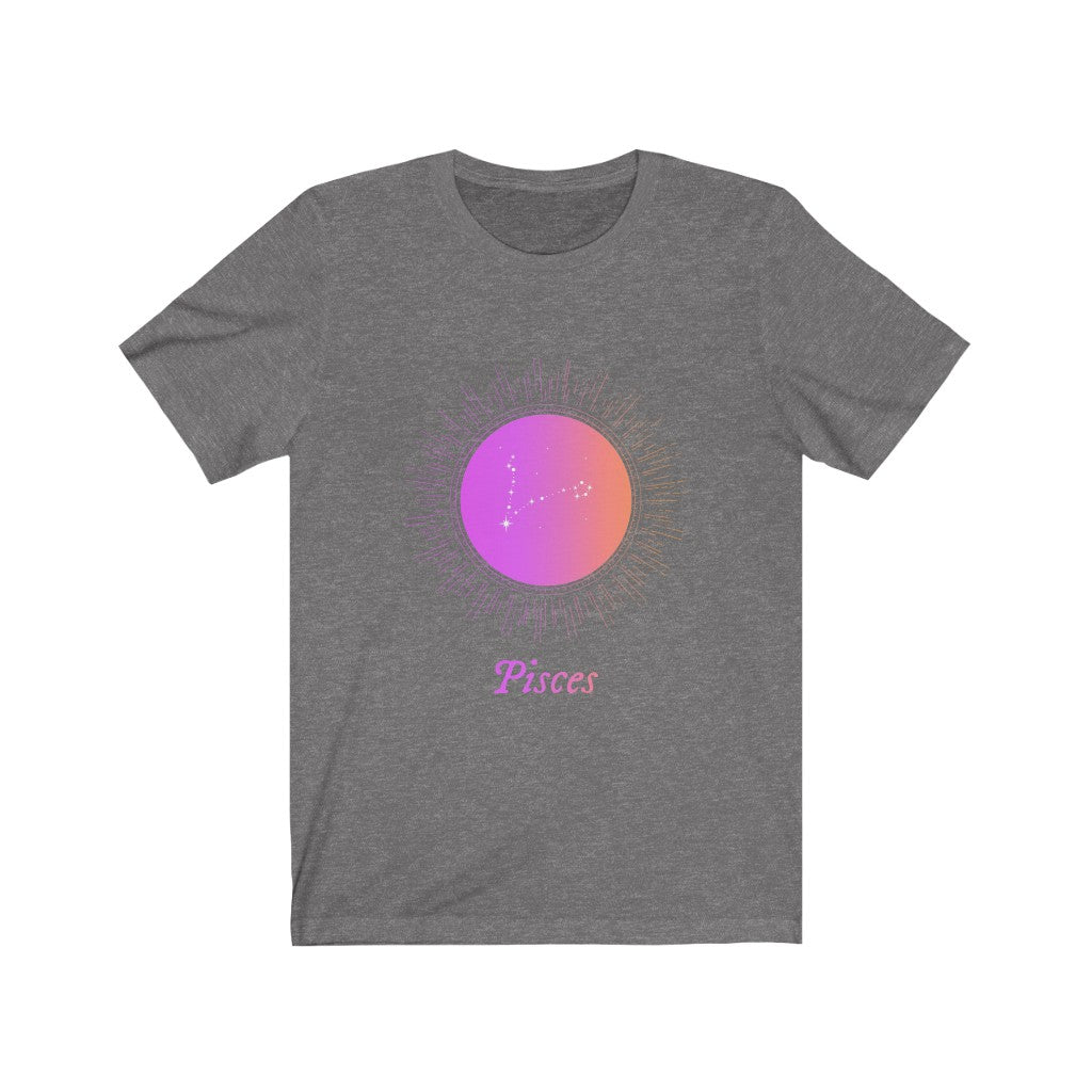 Womens PISCES Gradient Zodiac T-Shirt