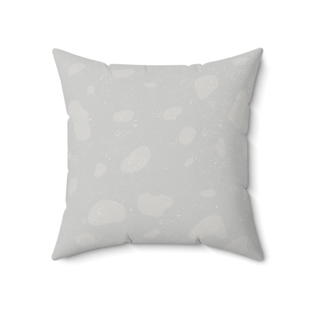 Gray Spotted Throw Cushion - 20" x 20"