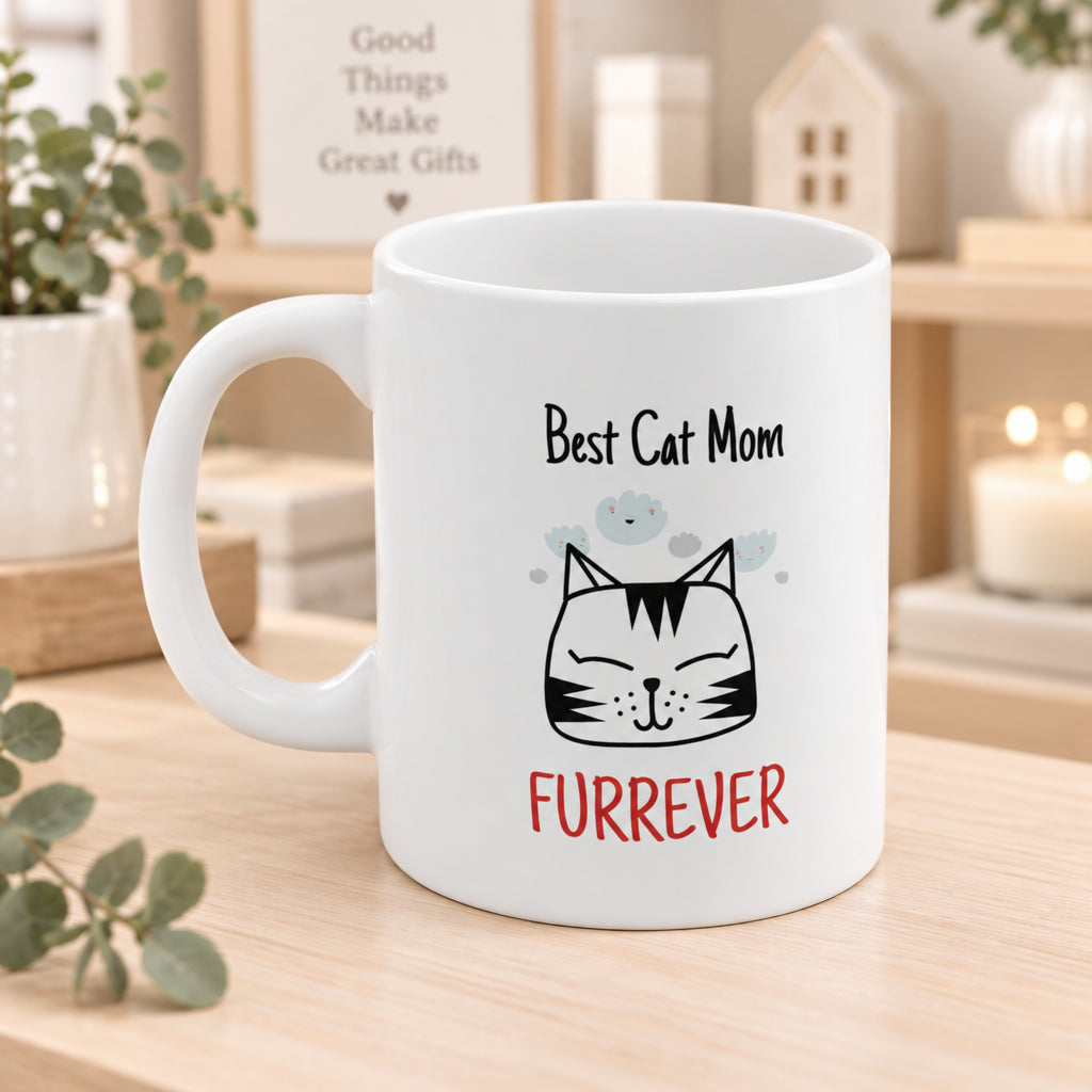 Best Cat Mom Furrever Mug