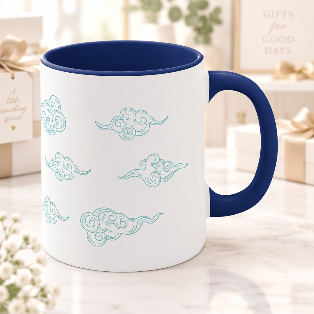 Contrasting Floating Clouds Coffee Tea Mug