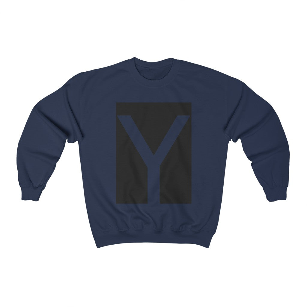 Mens Y Logo Crewneck Sweatshirt